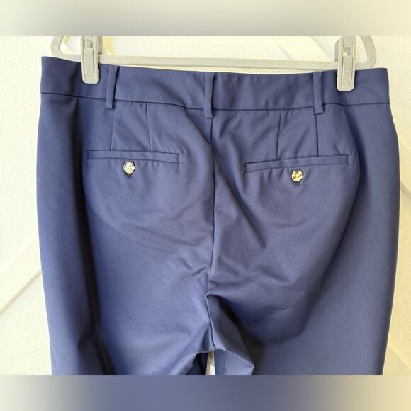 Eloquii Navy Kady Fit Double-Weave Ankle Pant Size 14 Petite - Picture 7 of 13